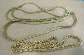 Bag Lot of Gold Tone Chains