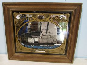 Cutty Sark British Clipper 1869 Ship Mirror in Oak Frame
