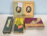 World's Fair 1933 Playing Cards Deck, a Anne Orr Playing Cards Set, US Classic Collection Knife in Box, Vintage Eagle Padlock in Original Box