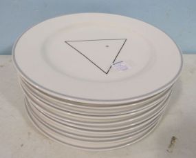 Epoch Collection Pop China Set of Ten Plates by Noritake Dinnerware
