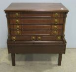 Six Drawer Spool Cabinet on a Single Drawer Stand