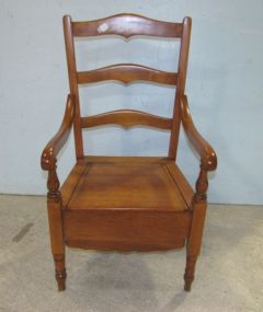 Tall Slat Back Commode Potty Chair