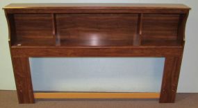 Adjustable Full or Queen Size Bookshelf Headboard with Bed Frame