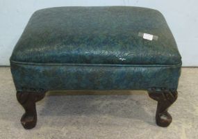 Vinyl Upholstered Foot Stool