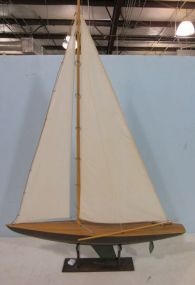 Wooden Yacht on Stand