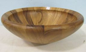 Large Dansk Acacia Wood Salad Bowl