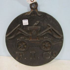 Vintage Virginia Metalcrafters Cast Iron Fire Insurance Plaque