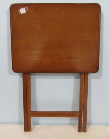 Folding Wooden Tray Table