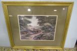 Matted and Framed Gazebo Print