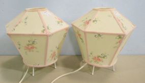 Pair of Matching Cloth Lamps