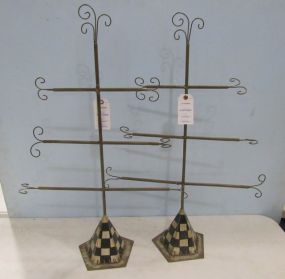 Two Tall DIsplay Stands