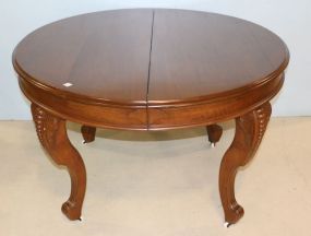 Round Walnut Dining Table