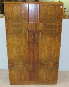 Burled Art Deco Wardrobe