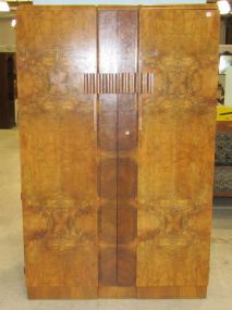 Burled Art Deco Armoire