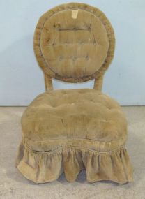 Upholstered Slipper Chair