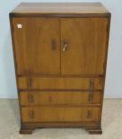 Double Door Three Drawer Gentleman's Chest