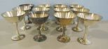 Twelve Salem Silverplate Champagne Coupes