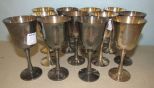 Twelve Salem Silverplate Goblets