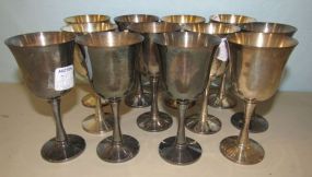 Twelve Salem Silverplate Goblets