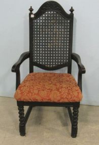 Cane Back Chair with Twist Legs