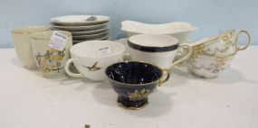 Bone China Teacups, Nine Saucers, Etc