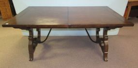Dining Table with Metal Braces Hibriten by Flair