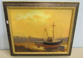 Tom Harmon Original Oil Painting, 