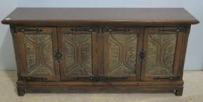 Spanish Credenza with Hand Carved Doors