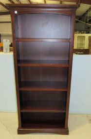 Adjustable Five Shelf Bookshelf Arched Opening