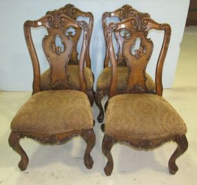 Four Haverty's Upholstered  Seat Dining Chairs