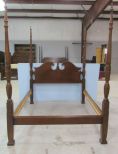 Four Post Mahogany Rice Bed