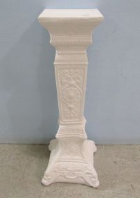 White Plaster Pedestal