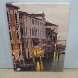 Venice Scene Print on Canvas