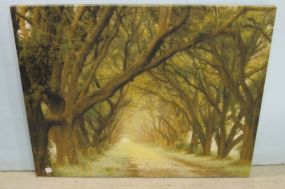 Forest Road Print on Canvas