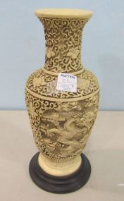 Carved Resin Vase