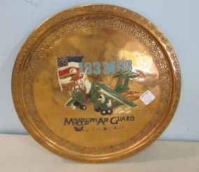 Mississippi Air Guard Copper Embossed Platter