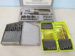 Bit and Socket set, Craftsman Drill Bits, and Ryobi Drill Bits