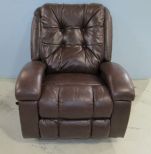 Tufted Back Faux Leather Recliner