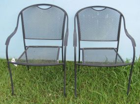 Pair of Iron Patio Chairs