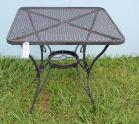 Square Patio Iron Table