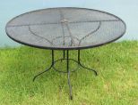 Round Iron Patio Table