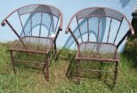 Pair of Iron Patio Chairs