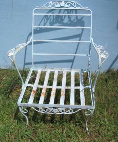 Iron White Chair