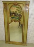 Reproduction Painted Trumeau Mirror