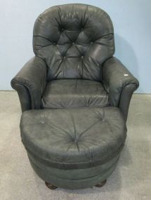Bradington Young CHOT Rockwell Varitilt Leather Recliner and Ottoman