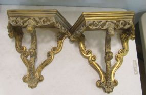 Pair of Heavy Resin Wall Sconces