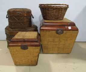 Five Assorted Storage Boxes
