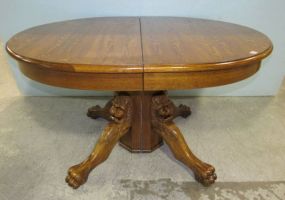 Contemporary Oak Oval Dining Table