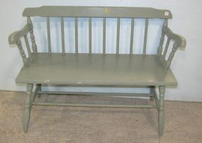 Painted Colonial Style Bench