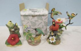 Collection of Porcelain Bird Figurines